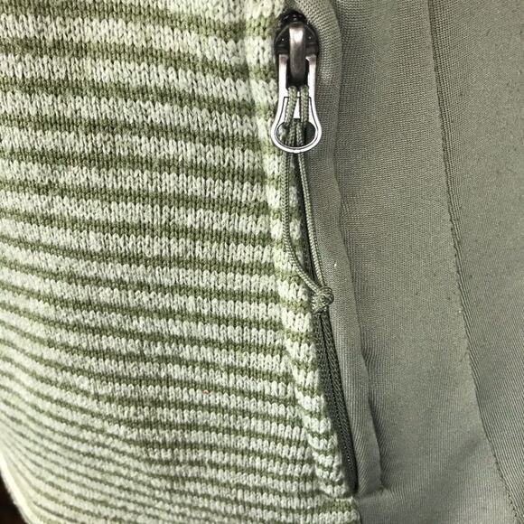 Avalanche Cascade Hooded Sweater Pullover Jacket Womens Sz Small Green Striped - Picture 6 of 8